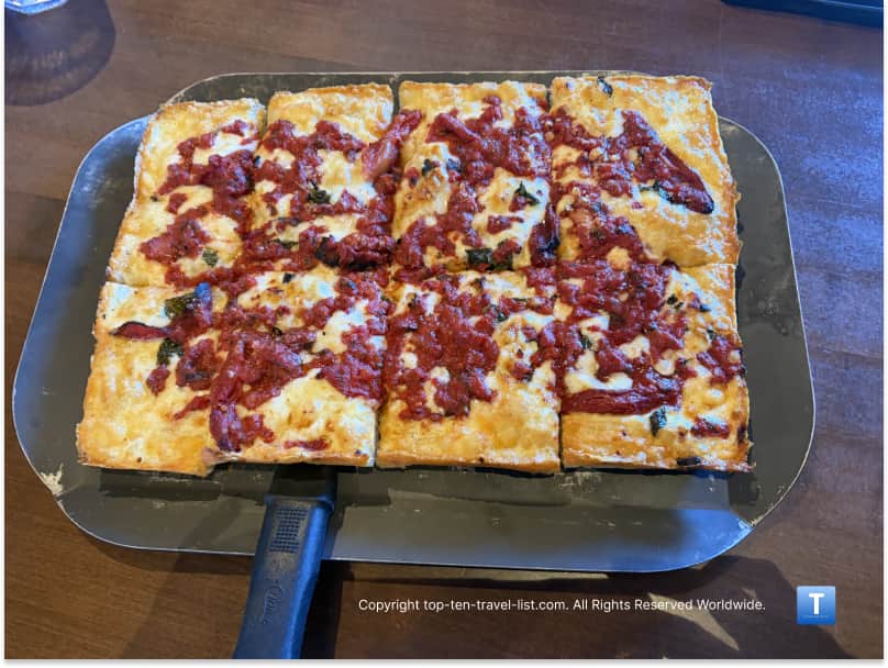 Detroit Zoo pizza at Buddy's in Detroit