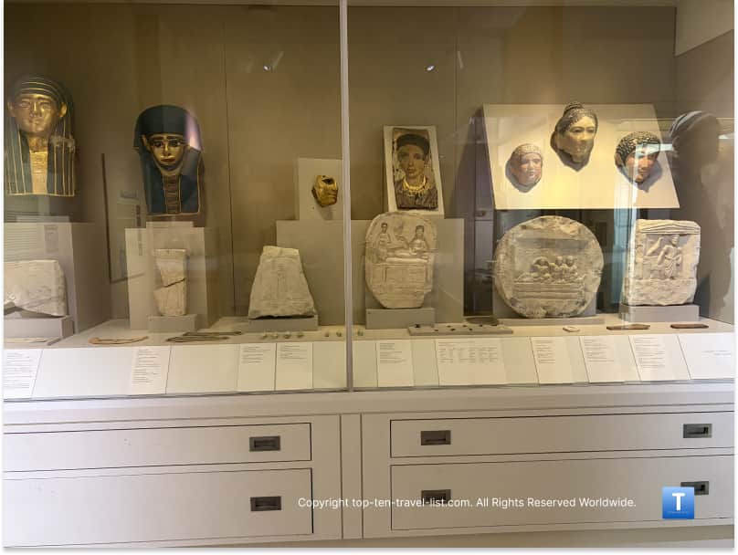 Ancient Egyptian artifacts at the Kelsey Museum of Archaeology