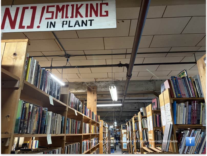 Lots of books at John King Used Books in Detroit