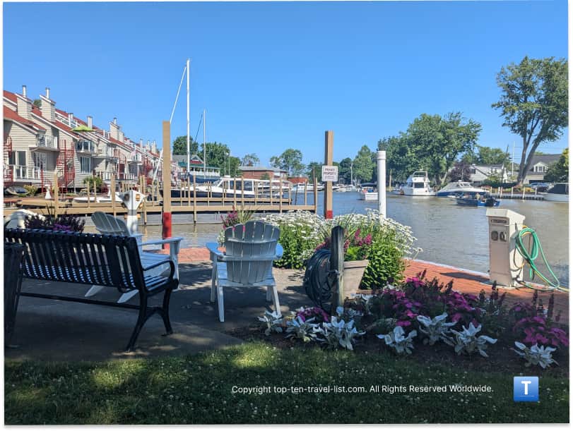 Park with water views in Vermillion, Ohio