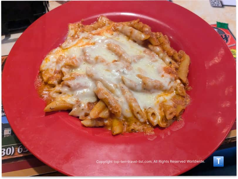 Baked Cavatelli at Dominic's in Medina, Ohio