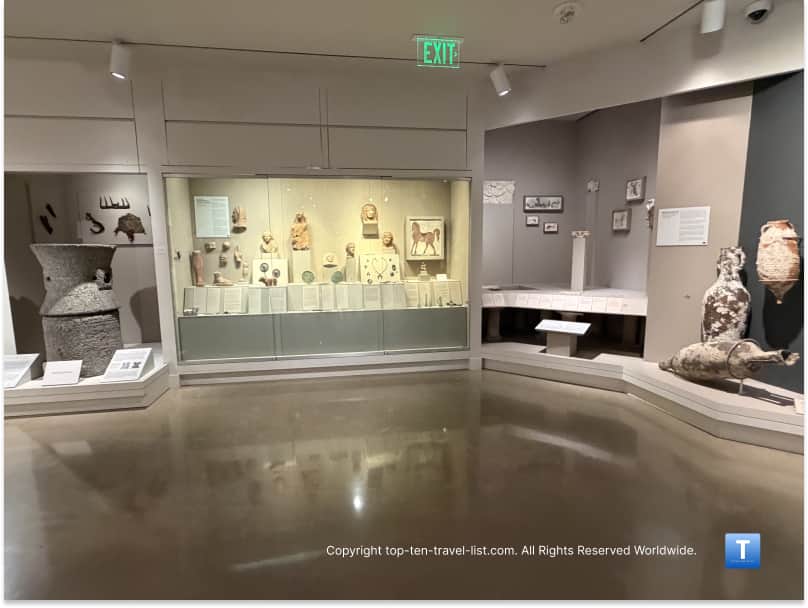 Roman bath exhibit at the Kelsey Museum of Archaeology