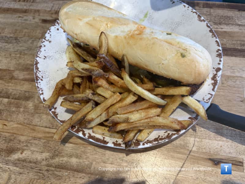 Parmesan chicken sandwich a Chagrin River Diner in downtown Willoughby 