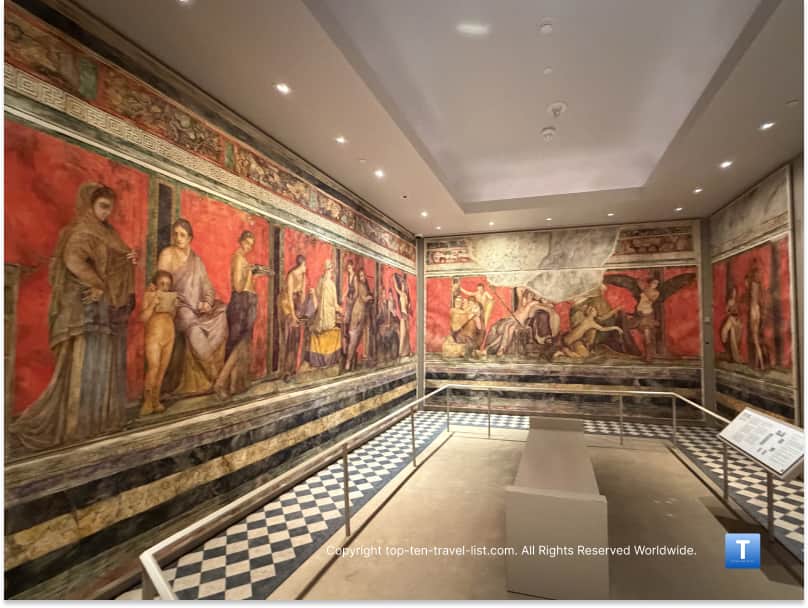Villa of the Mysteries replica at the Kelsey Museum of Archaeology