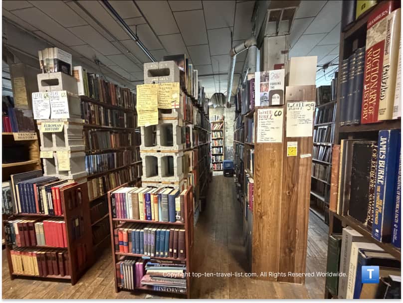 Endless books at John King Used Books in Detroit