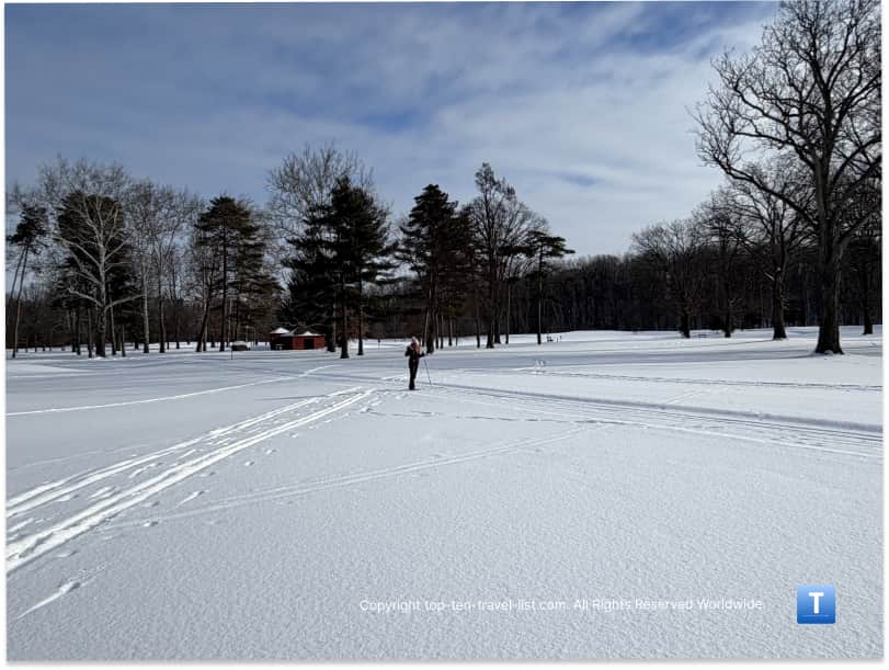 Quiet winter scenery at Big Met Golf Course in Cleveland