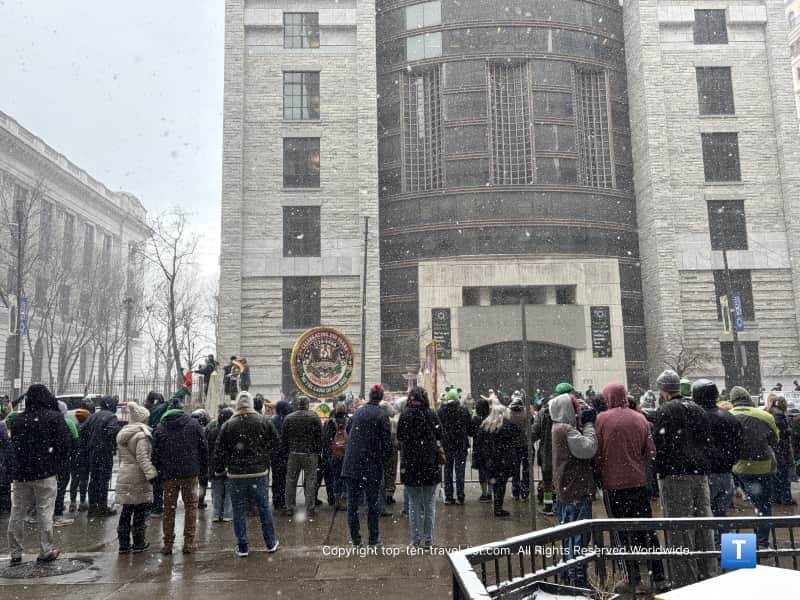 Crowds at the 2026 Cleveland St. Patrick's Day parade