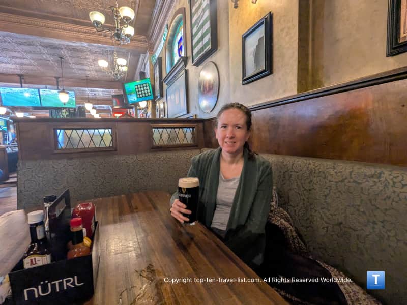 Guiness at P.J. McIntyre's in Cleveland