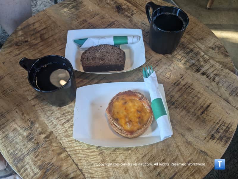 Jalapeno cheddar quiche at Five Points Coffeehouse in Cleveland
