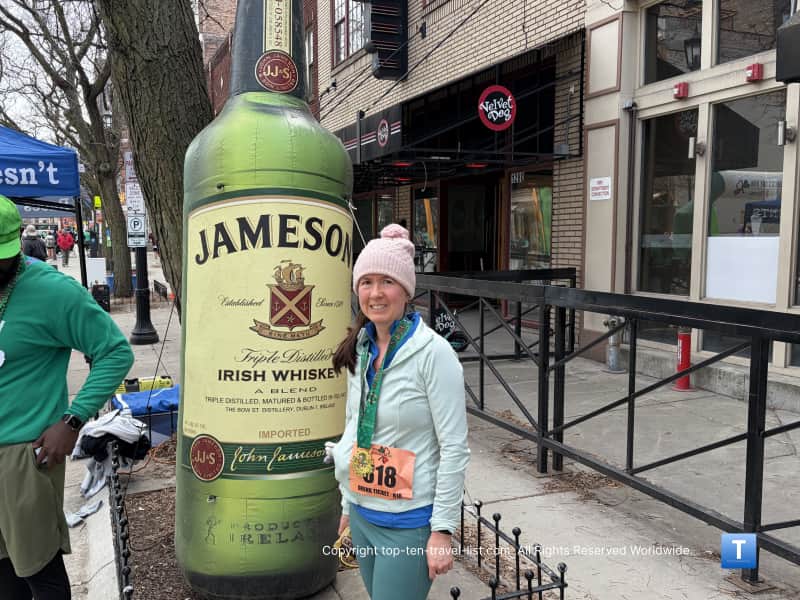 Jameson bottle photo opp in Cleveland