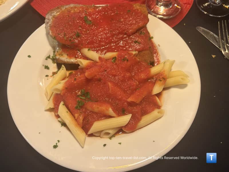 Eggplant Parmesan at Guarino's Little Italy