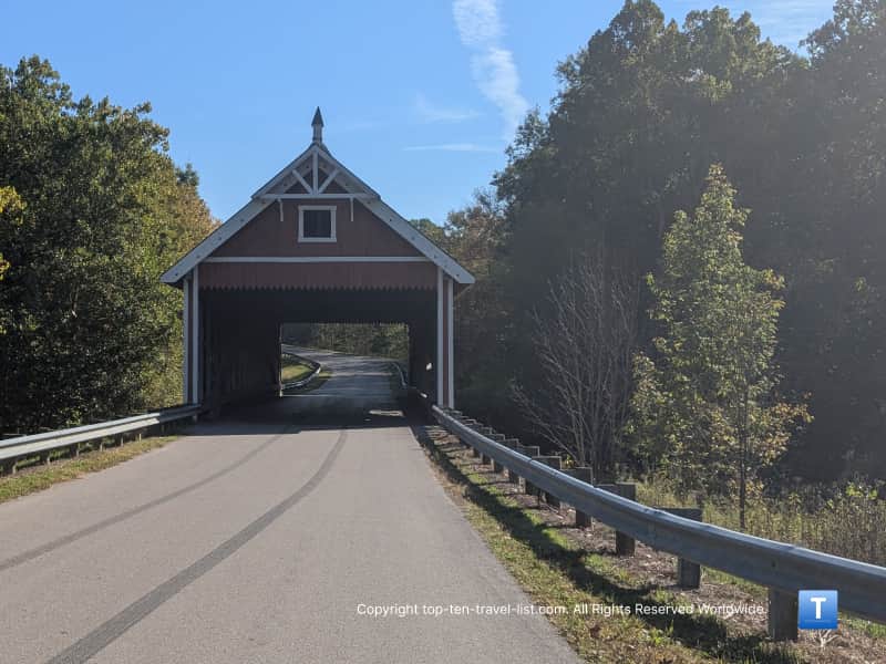 Netcher Road covered bridge in Ohio