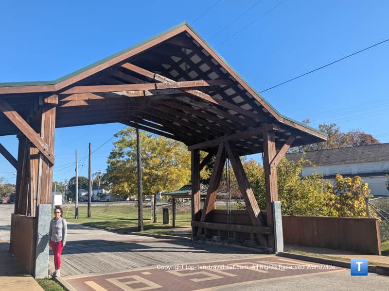 West Liberty covered bridge in Geneva, Ohio