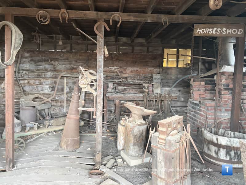 Blacksmith shop at the Boot Hill Museum 