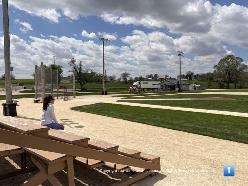 Bleachers at the Field of Dreams movie site