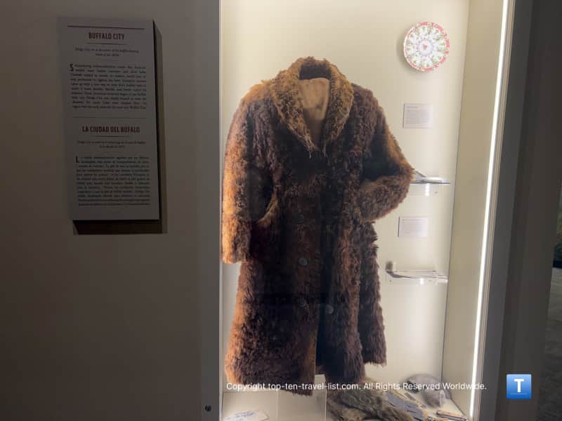 Buffalo coat at the Boot Hill Museum in Dodge City