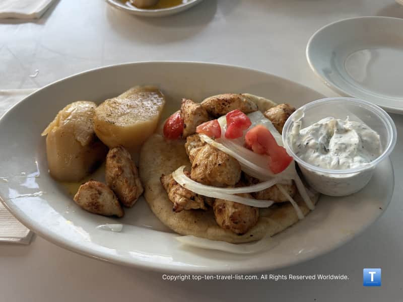 Chicken Gyro at Jim and Jennie's Greek Village in Omaha