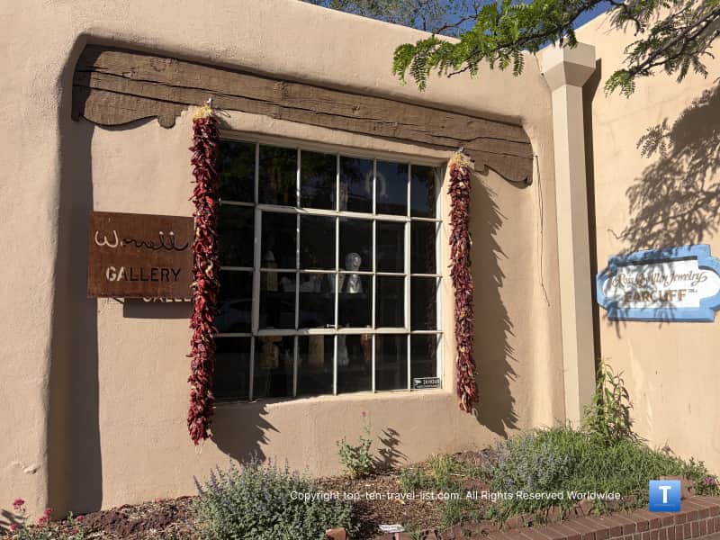Ristras at Worrell Gallery in Santa Fe, NM