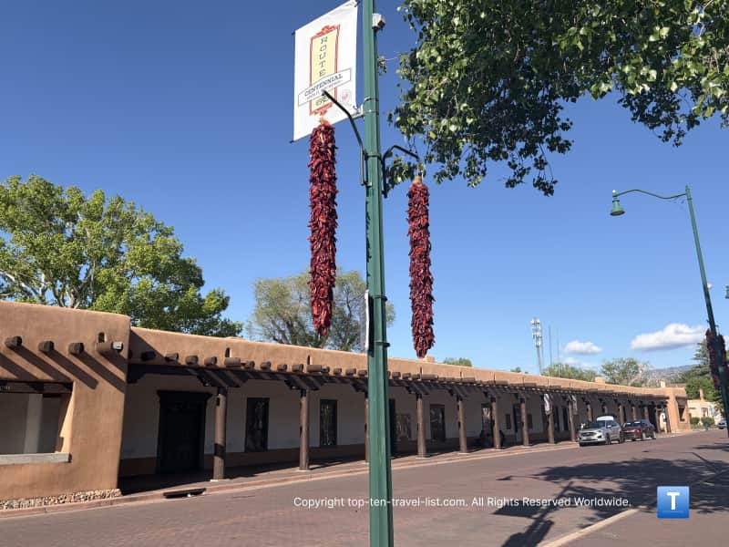 Ristra in Santa Fe Plaza