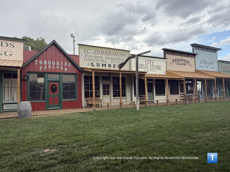 Drug store and saloon at Boot Hill Museum