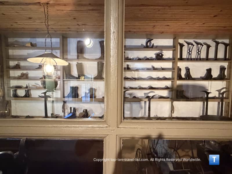 Dry goods shop at the Boot Hill Museum 