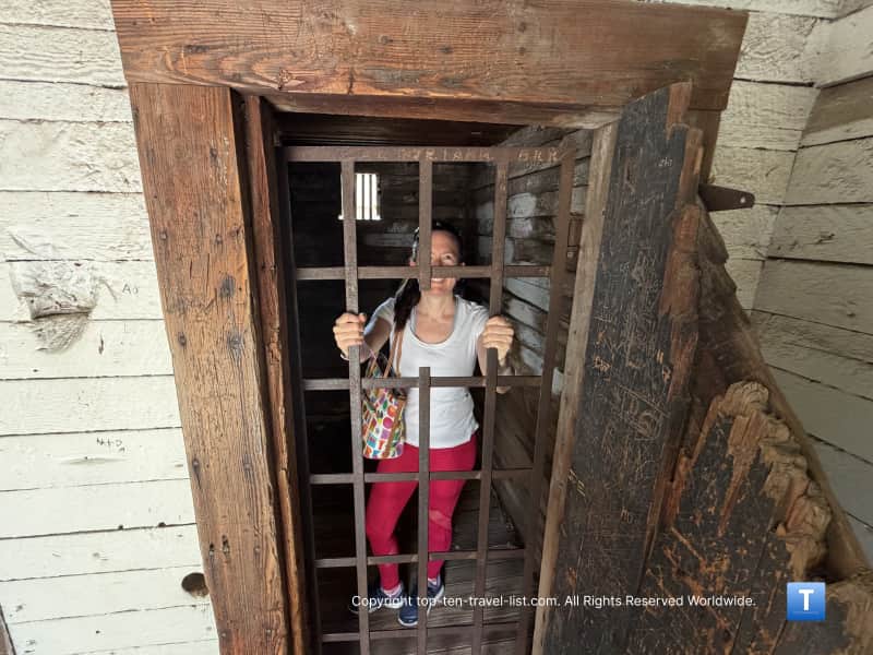 Fort Dodge jail at the Boot Hill Museum 