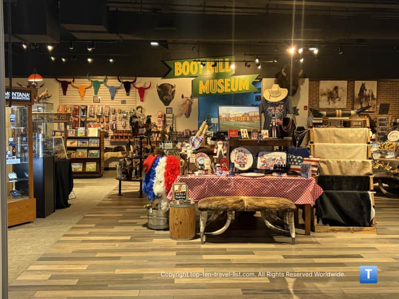 Gift shop at the Boot Hill Museum 