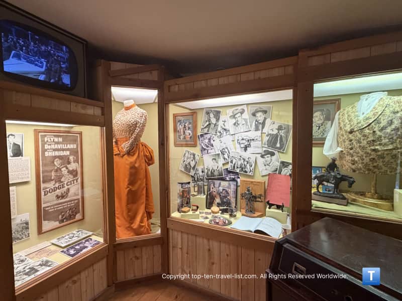 Hollywood and the Wild West exhibit at the Boot Hill Museum 