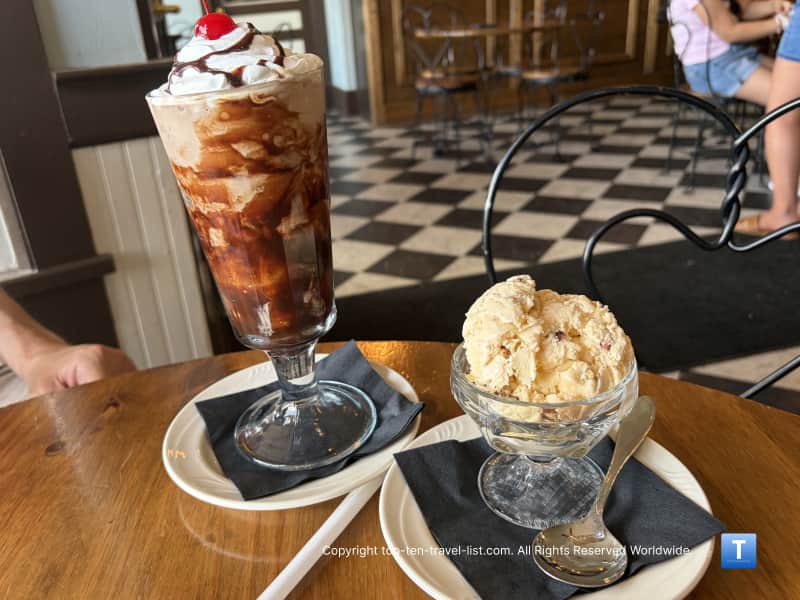 Ice cream shop at the Boot Hill Museum 
