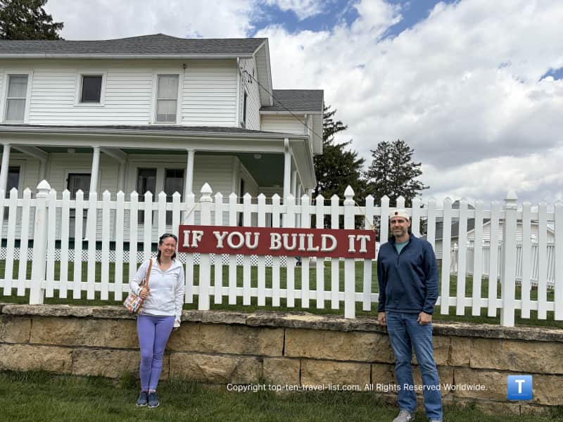 If you build it photo opp at the Field of Dreams movie site