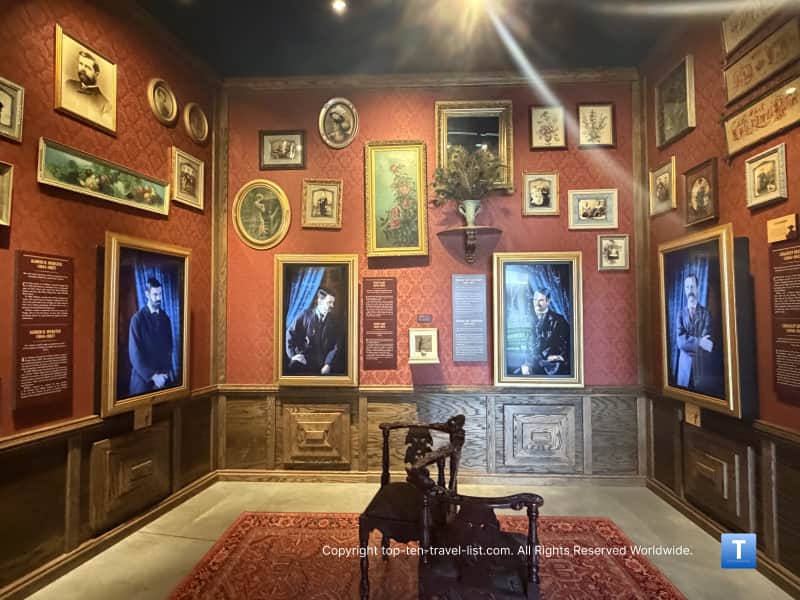 Portrait room at the Boot Hill Museum 