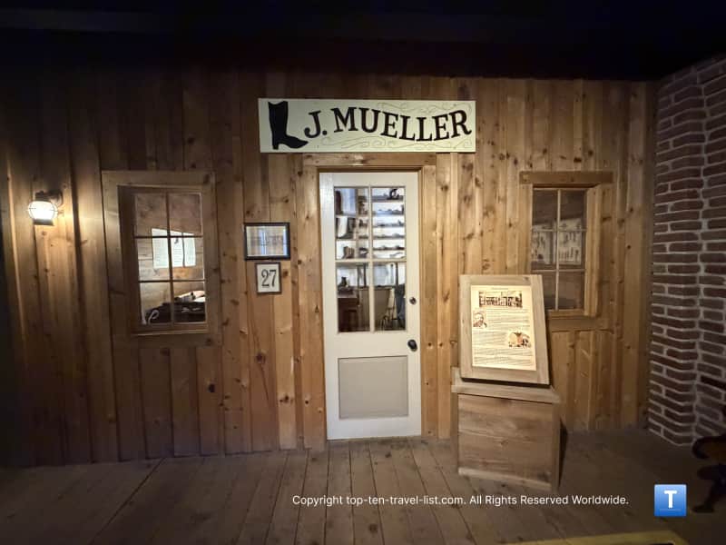 J. Mueller Dry Goods shop at the Boot HIll Museum 