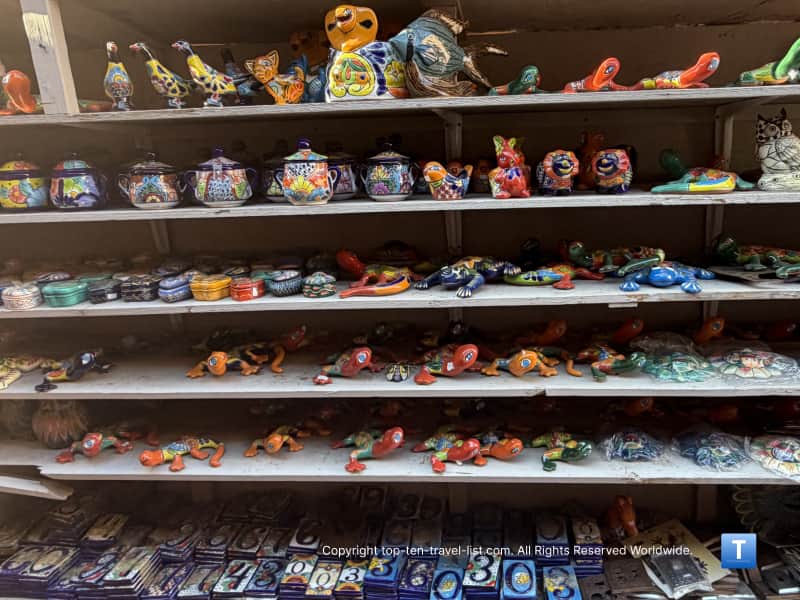 Mexican Talavera art in Santa Fe, NM