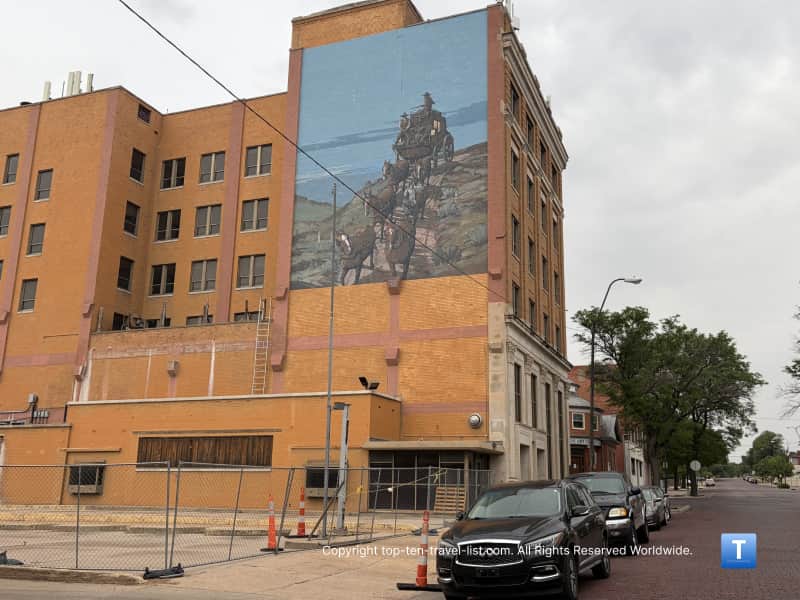 Mural in downtown Dodge City, KS