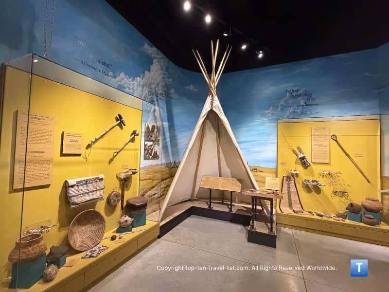 Indians exhibit at the Boot HIll Museum in Dodge City