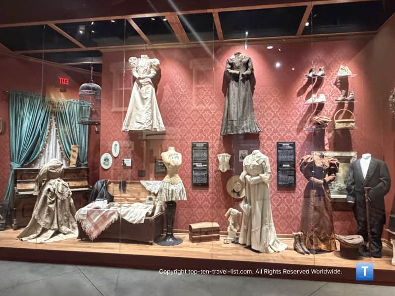Victorian clothing at the Boot Hill Museum