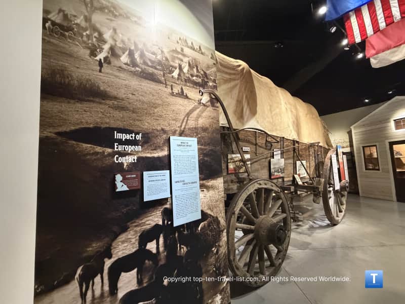 Native American exhibit at the Boot Hill Museum
