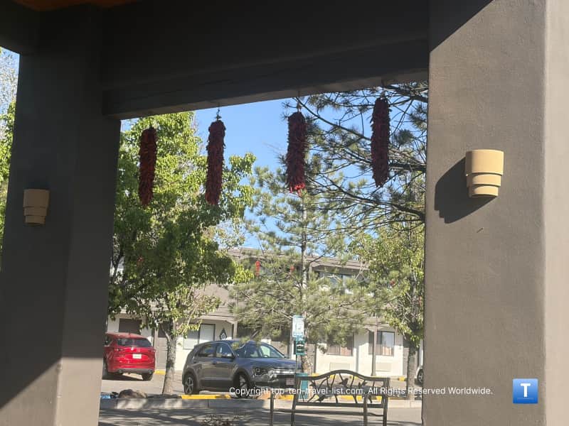 Red chiles at the Sage Hotel in Santa Fe, NM
