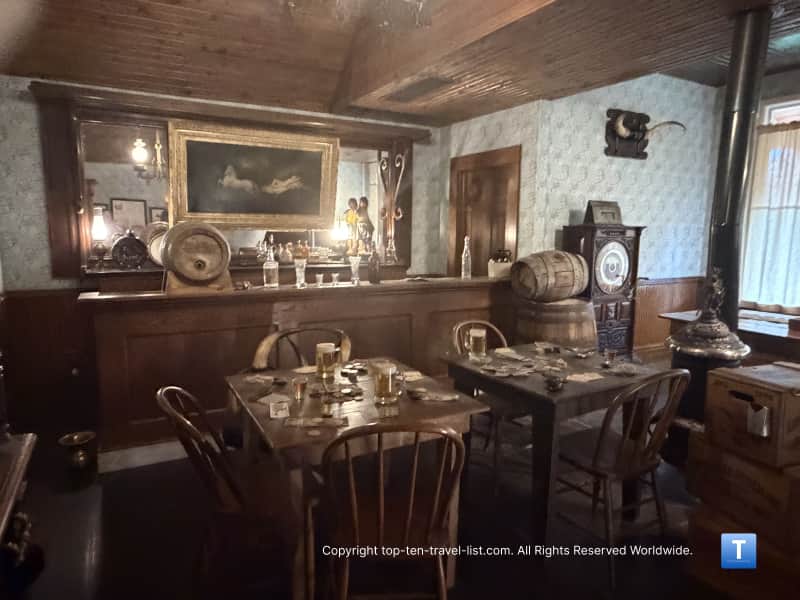 Saratoga Saloon on Front Street at the Boot Hill Museum 
