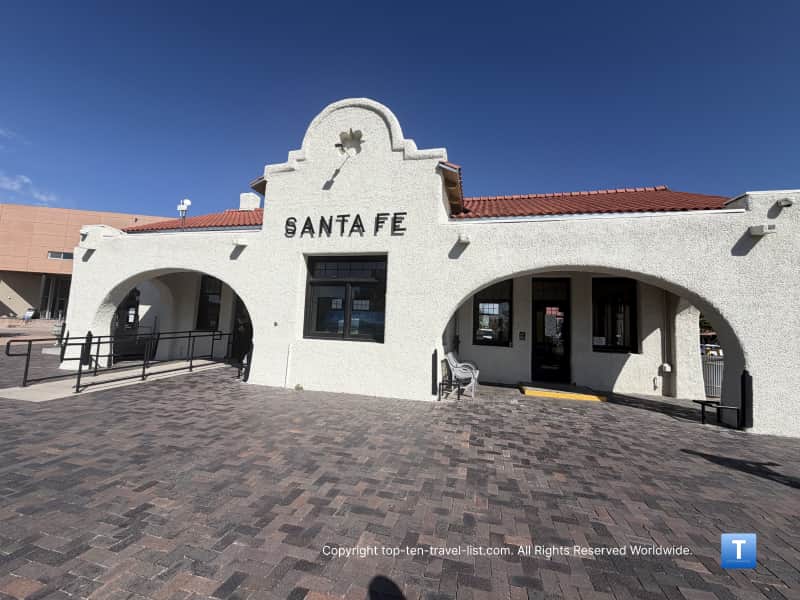 The historic Atchison, Topeka and Santa Fe (AT&SF) Railway Depo