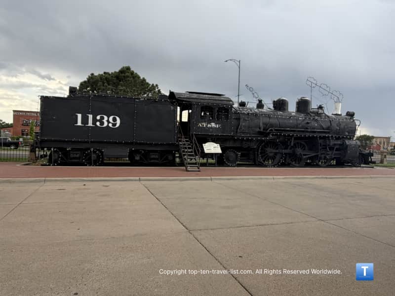 Santa Fe steam locomotive #1139 at the Boot Hill Museum 