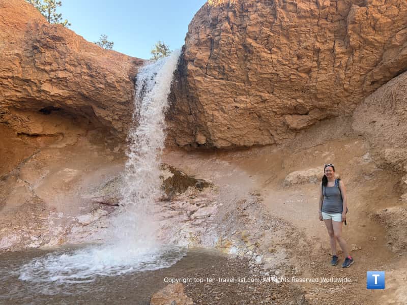 Mossy Cave waterfall at Bryce Canyon National Park