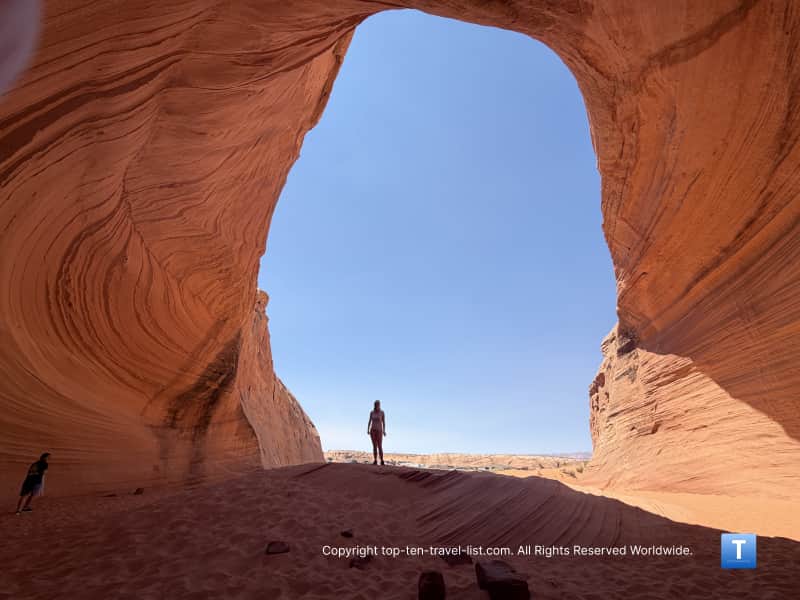 Cool views from Biidi the ARch in Page, AZ