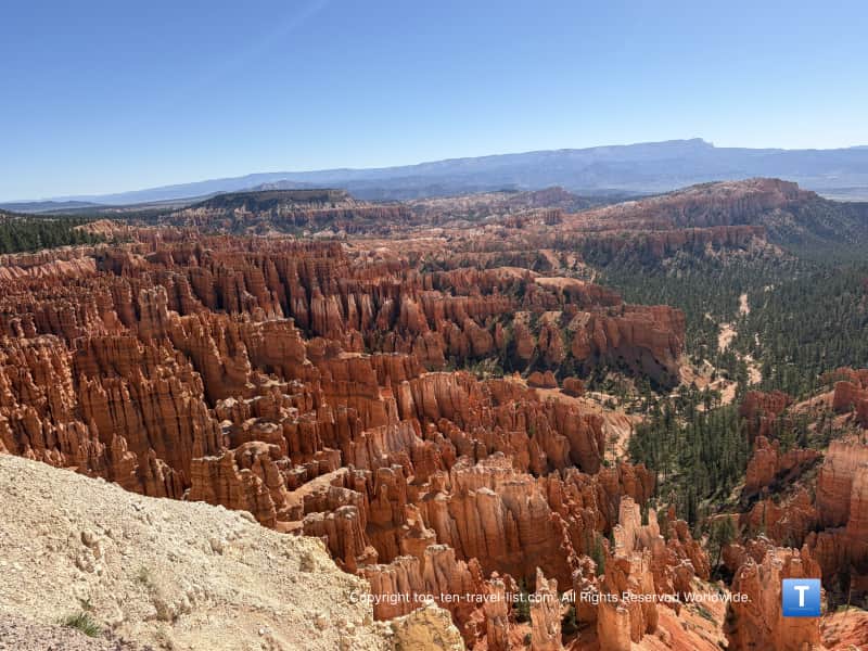 Mesmerizing views from the Inspiration Point overlook at Bryce Canyon