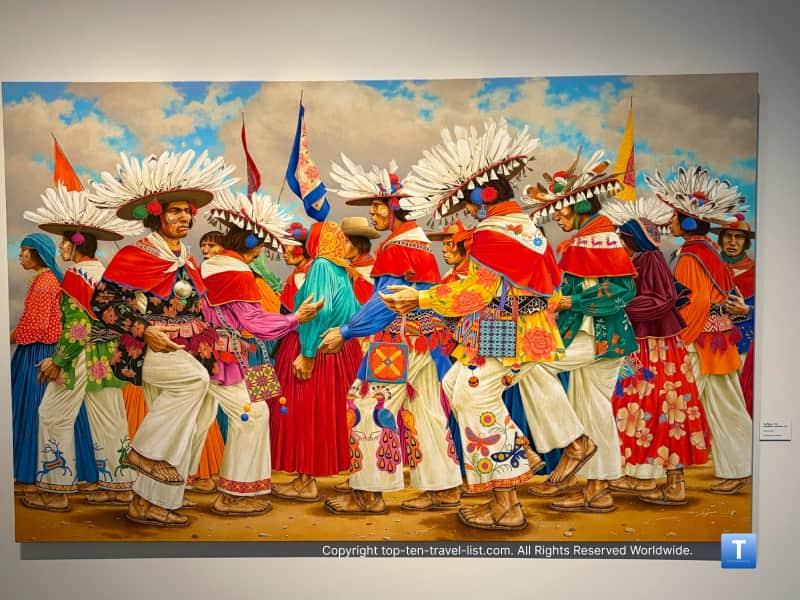 Colorful painting at the Western Spirit Museum in Scottsdale