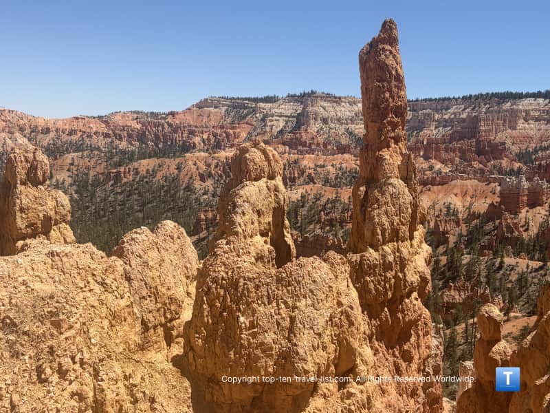 Cool looking hoodoos on the Queen's Garden trail at Bryce Canyon National Park