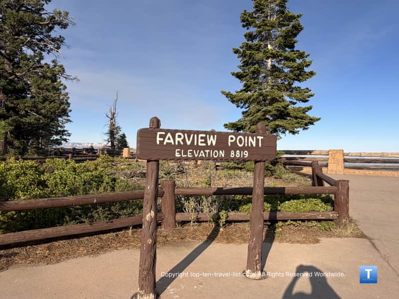 Fairview Point overlook at Bryce Canyon National Park