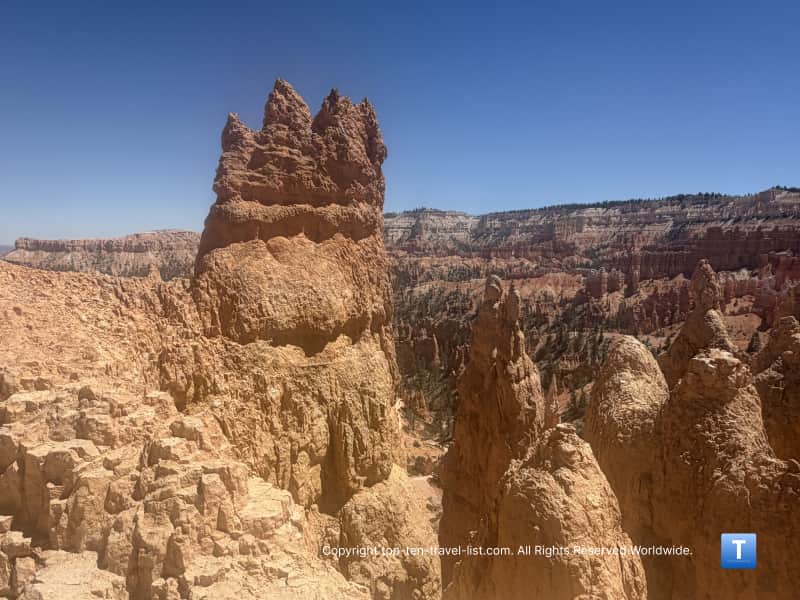 Interesting hoodoo on the Queen's Garden trail at Bryce Canyon National Park