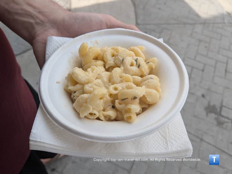 Mac and cheese at the Taste of Tremont in Ohio