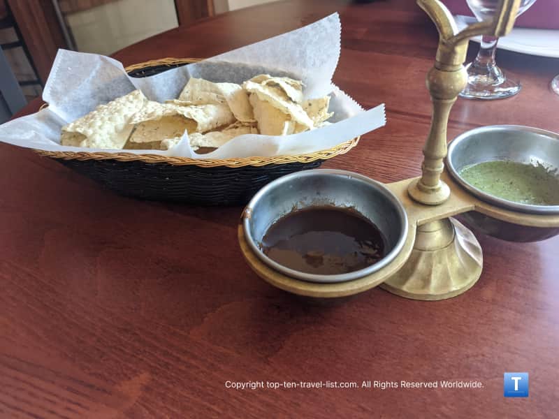 Papadum at Tandul restaurant in Tremont